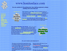 Tablet Screenshot of honitonlace.com